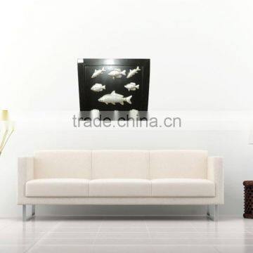 SOI HOT SELLING Decorative Metal & MDF Wood Wall Decor Embossed Fish Designs photo-2