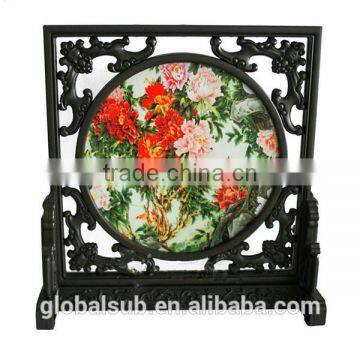 Sublimation Wooden Traditional Chinese Art Photo Frame For Beautiful Homes