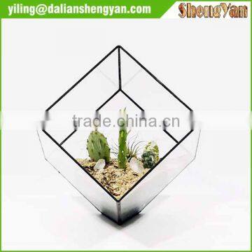 The Cube Shape Planter,geometric Glass Terrarium photo-4