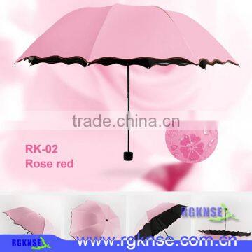 Flower Folding Umbrella Magic Rain Umbrella For Women photo-3