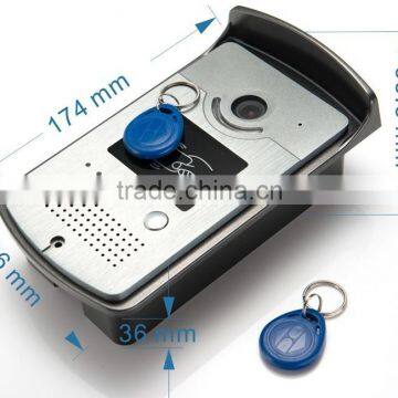 Infrared Nigh Vision Visual Doorbell, Wired Digital 7inch HD Video Intercom Doorbell For Wholesale photo-4