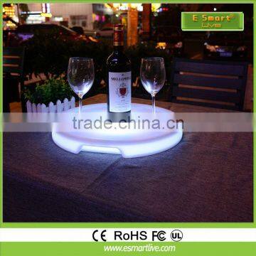 led display wine glass holder tray led tray