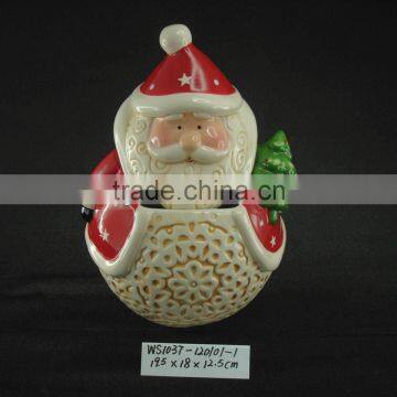 Ceramic Santa Claus Shape Plate