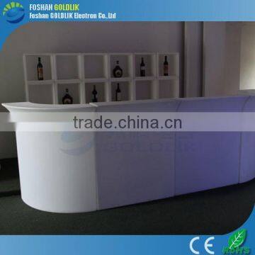 RGB color change waterproof curved bar furniture GKT-012BC