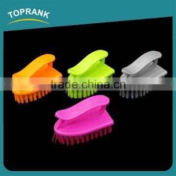 Toprank Factory Cheap Household Clothes Shoe Handle Washing Brush Plastic Laundry Wash Brush With PP Bristle