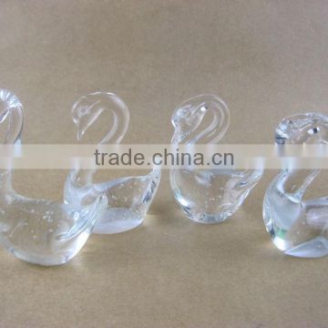 swan shaped glass craft , glass swan , glassware