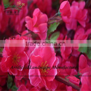 SJZJN 314 Hot Sale Landscaping Artificial/Fake Red Blossom Peach Tree Made in China Competitive Price photo-6