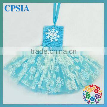 New Arrival Wholesale Lovely Tulle Summer Girls Snowflake Tutu Dress Snowflake Princess Costume photo-2