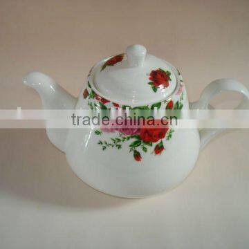 single porcelain tea pot