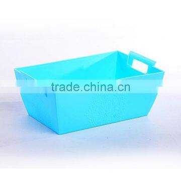 New PP Plastic Rectangular Storage Basket With Handle photo-2