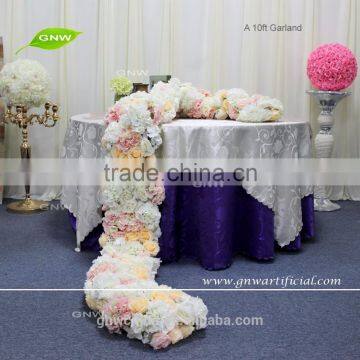 GNW FLW1606001-GAR New 10ft Artificial Flower Table Runners For Party Wedding Decoration