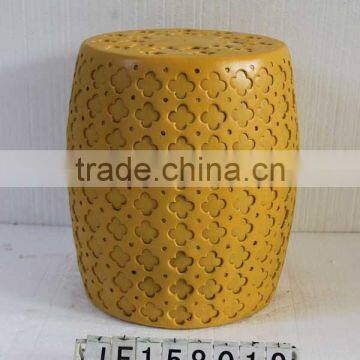 Outdoor fiberglass clay furniture stool chair