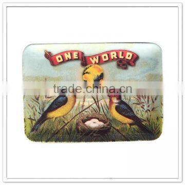 EU Standard Non-slip Plastic Ware for Hotel Handled Cappuccino Printing Rectangular Melamine Coffee Serving Tray photo-6