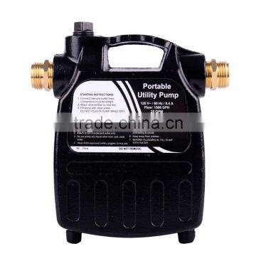 120V/60Hz 1/2HP 1500GPH Electric Cast Iron Casing Portable Transfer Water Pump With Brass Connectors photo-2