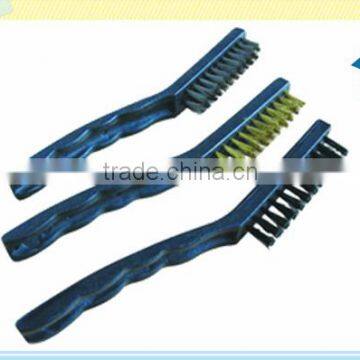 Steel,brass,nylon long handle wire brush Mini brush set