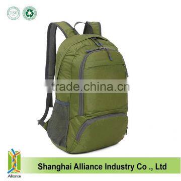 Hot sale Custom Logo Portable Waterproof ripstop nylon foldable backpack