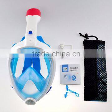 Full Face Snorkel Mask Surface Diving Scuba Gear Easy Breathing With Dry Snorkel & Camera Mount 180 Panoramic View Anti Fog photo-6