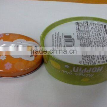 Accept Customized Printing Oval Metal Box photo-3