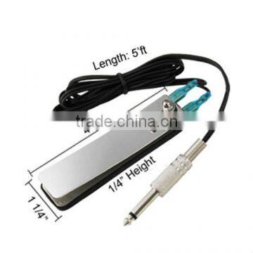 NEW Pro Stainless Steel Tattoo Foot Pedal Switch Flat Thin for Power Supply Set