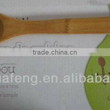 2016 new design bamboo salad spoon