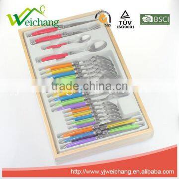 WCJ851 Wholesale Large Cutlery Set Plastic Spoon Fork Steak Knife and Cheese Knife Cutlery Set photo-2