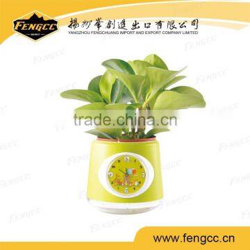 2016 Plant Eco Friendly Clock for Office Desktop Decorative photo-3