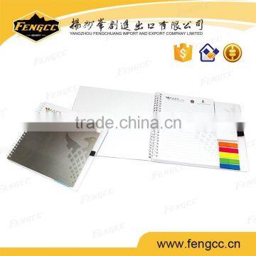 Promotion Cheap Cardboard Paper Cover Spiral Notebook With Color Sticky Inner photo-3