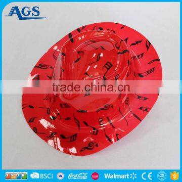 Black Musical Note Pattern Eva Hat in Low Price photo-4