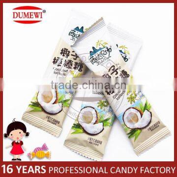 Brown Sweet OEM Printing Hard Coconut Flavor Lollipop Candy photo-4