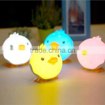 UCHOME Cute Colorful Little Duck Dimming Cartoon LED Night Light Baby Touch Switch USB Rechargeable Desktop Lamp photo-5