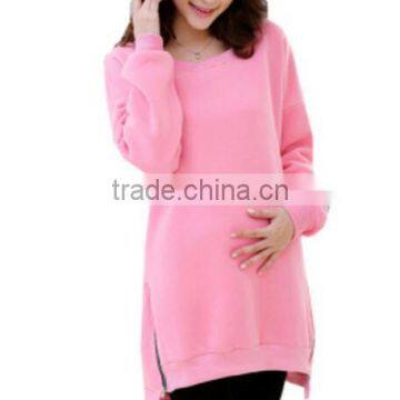 Hot sale cheap pregnancy Pure cotton blouse wholesale maternity clothing