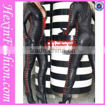 New Fashion Sexy Hot Leather Catsuit for Girls