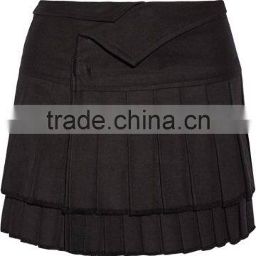 High Quality Custom Ladies Black Cotton Indian Style Skirts photo-3