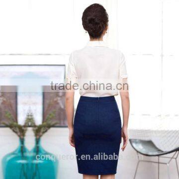 Summer Season Women's Work Uniform Shirt And Skirt Uniform photo-4
