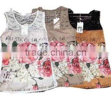 GZY Wholesale Digital Printed Tops for Women 2016