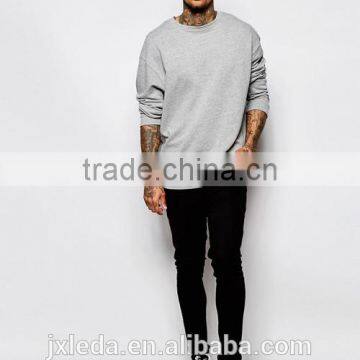 Wholesale Comfortable Oversized Crewneck Plain Men Sweatshirt Made in China photo-4