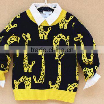 Wholesale Custom Children Cotton Knitted Animal Sweater photo-3