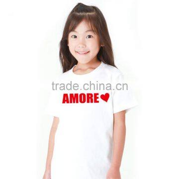 Girls kids tshirt with printing on front