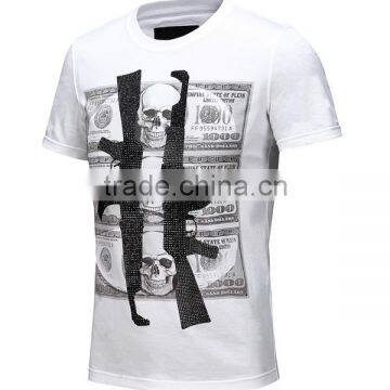 2017 China Garment Factory Personalized Customized Brand 3D Print 100%Cotton Private Label Logo Cheap Eco Promotion Men T Shirt photo-3