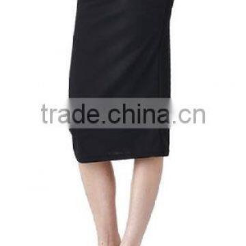 Women Plus Size High Stretch Below Knee Pencil Skirt photo-5