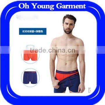 simple traditional style men boxer shorts 95/5 cotton/spandex underwear for men