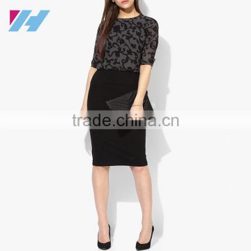 YIHAO Fashion Apparel Wholesale Women Bodycon Dress Ladies Formal Office Midi Dress Pencil Dress