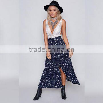 Hottest Gypsy Lady Clothing Boho Chic Latest Printed Wrap Maxi Skirt photo-5