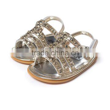 Rivet Artificial Leather Sandals for Baby Girl, Fashion Baby Sandals photo-3
