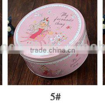 REDHILL Shallow Round Tin Cans Small Round Metal Container Tin photo-6
