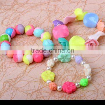 Plastic Bead Necklace Designs,fashion Bead Bracelet for Children,jewelry Diy Kit photo-4