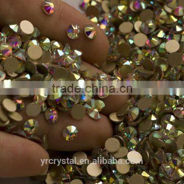Bling Bling 16 Cuts Rhinestones Non Hotfix Flatback Crystal AB for Nails and Clothing photo-3