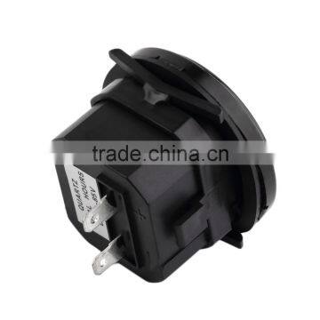 2" Round Hour Meter Hourmeter Cart Marine Boat Generator Engine 10-80VDC Black Brand New photo-4