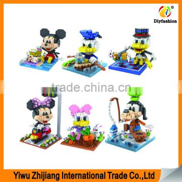 Plastic Intellectual Toys Building Cartoon Blocks for Kids