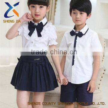China Manufacturers Kids Clothes Summer Primary School Uniform Designs photo-3